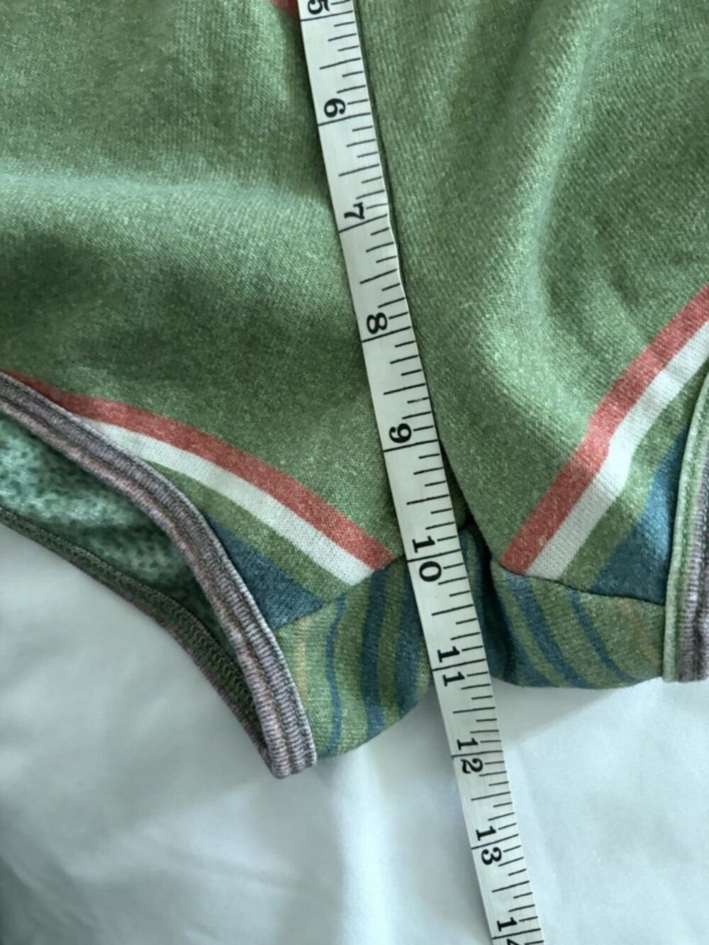 Aviator Nation Green Tulum Rainbow Jogger Shorts Size XS - Picture 7 of 8